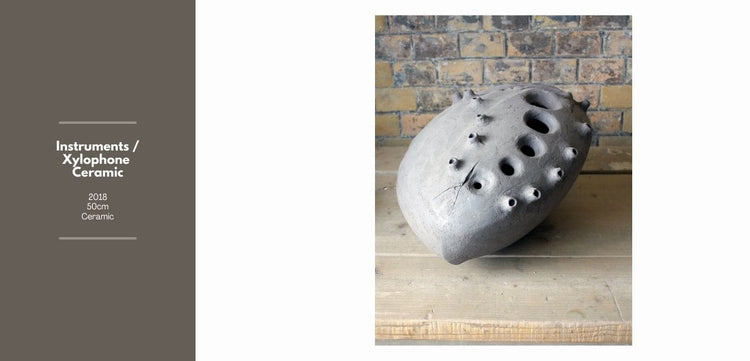 Sever Niedzwiecki artist portfolio page 22, painting sculpture and instruments by Sacred Forest co-founder