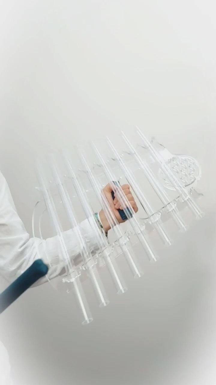 Celtic Moon D crystal harp sound demonstration, pure quartz 432 Hz tones for sound healing and meditation by Sacred Forest