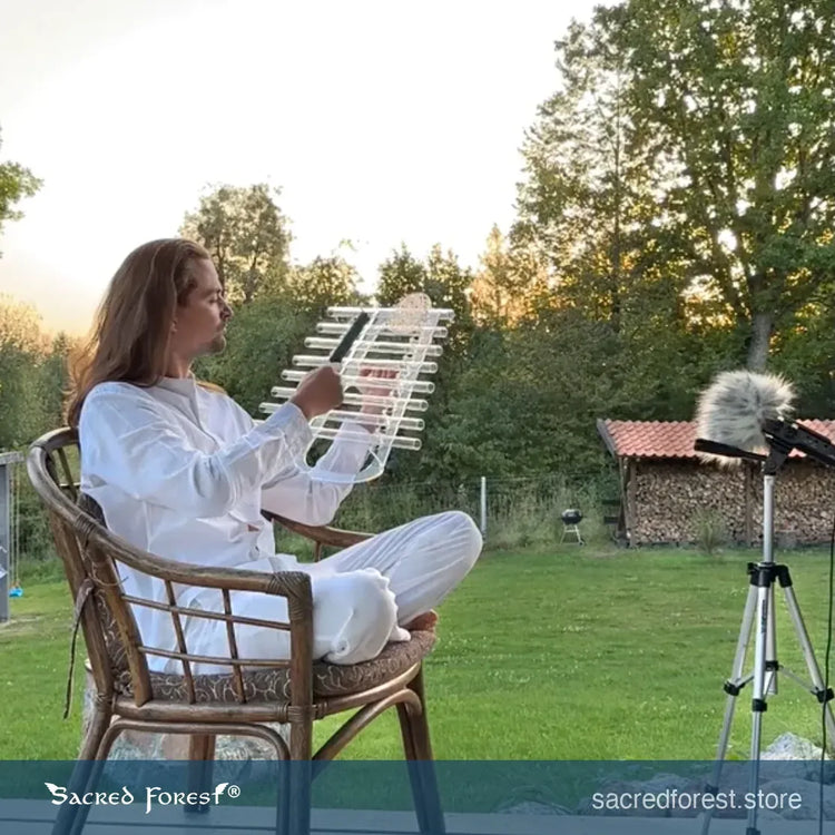 
                    
                      Sacred Forest Crystal Harp Chakra C sound healing recording with professional microphone by Sever
                    
                  
