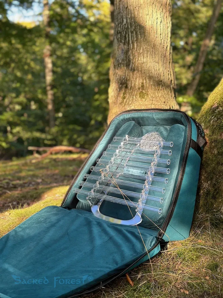 
                    
                      Earth Om Cis Sacred Forest Crystal Harp in the forest
                    
                  
