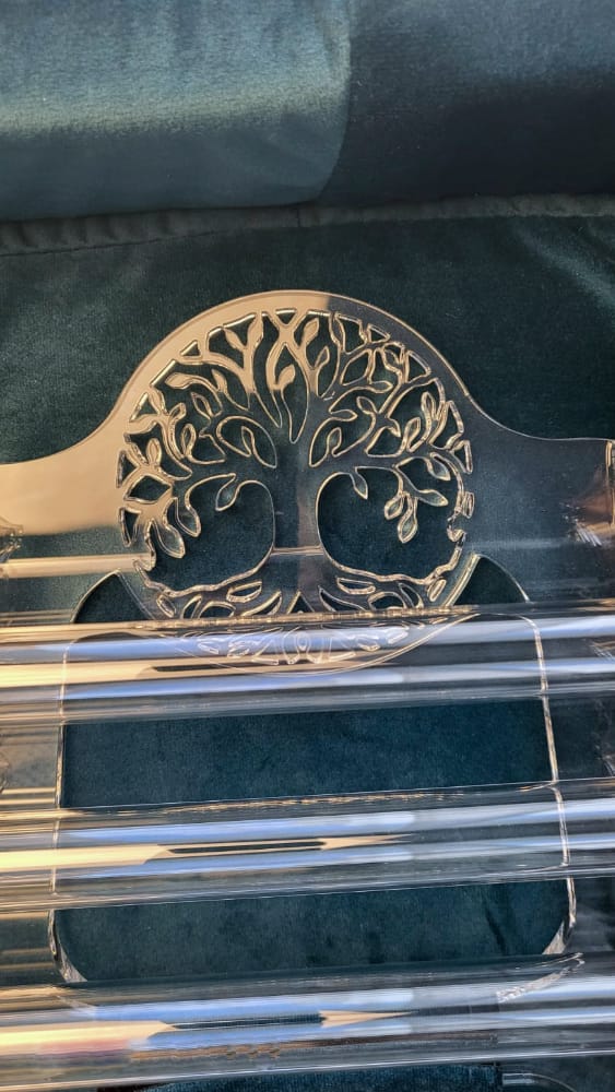 Tree of Life — Sacred Forest brand symbol representing crystal harp connection to nature and healing